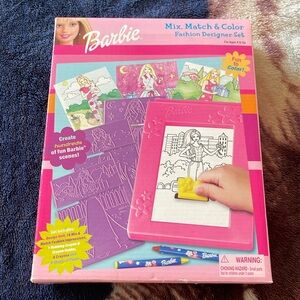 Vintage Mattel Barbie Mix Match & Color Rub Fashion Plate Sets 2001